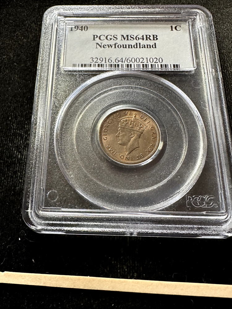 1940  PCGS Graded, Newfoundland Small ¢1 Cent, **MS-64** #1020