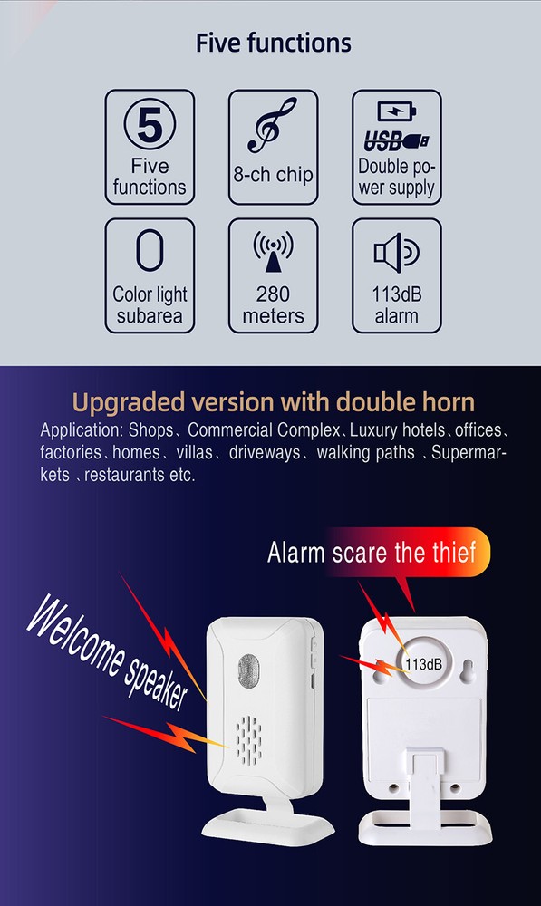 WIRELESS WELCOME DOORBELL