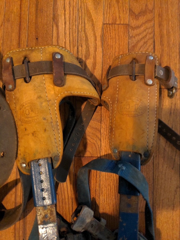 Bashlin 140-DS Climbing Gaffs Spikes Pole Tree with accessories