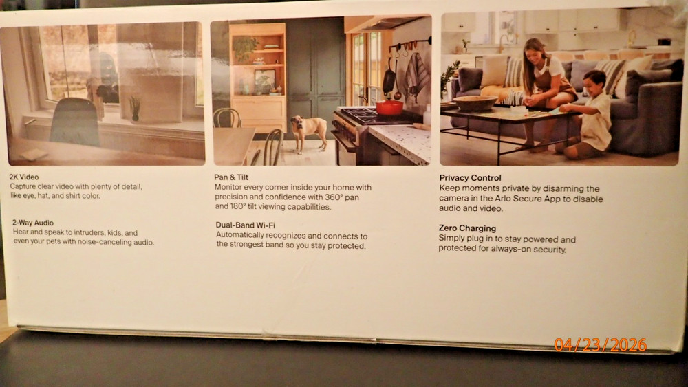 Arlo 2 Pack Pan Tilt Indoor Security Camera 2k