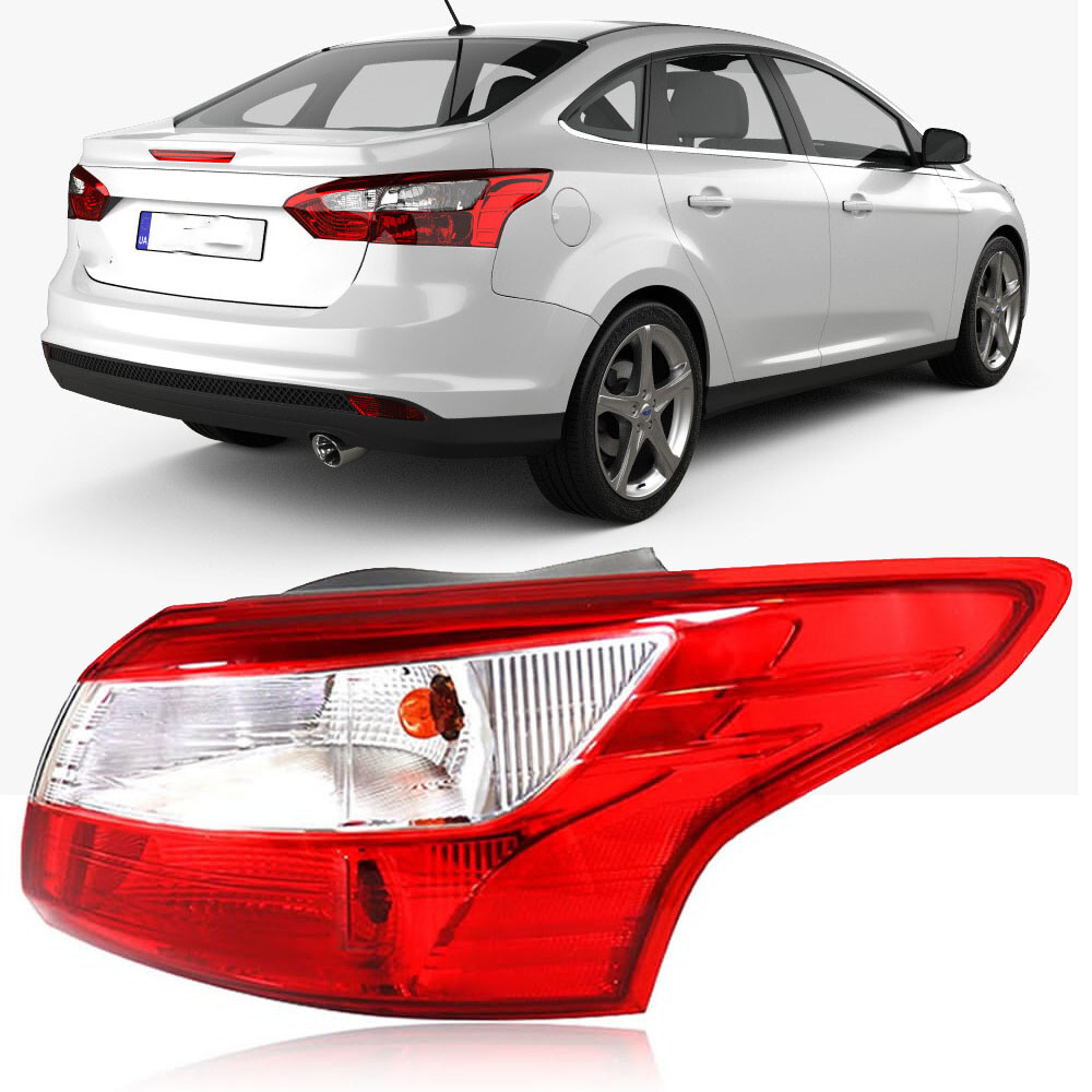 Right Tail Light For Ford Focus Sedan 2012-2013 2014 Outer Rear Lamp Halogen NEW