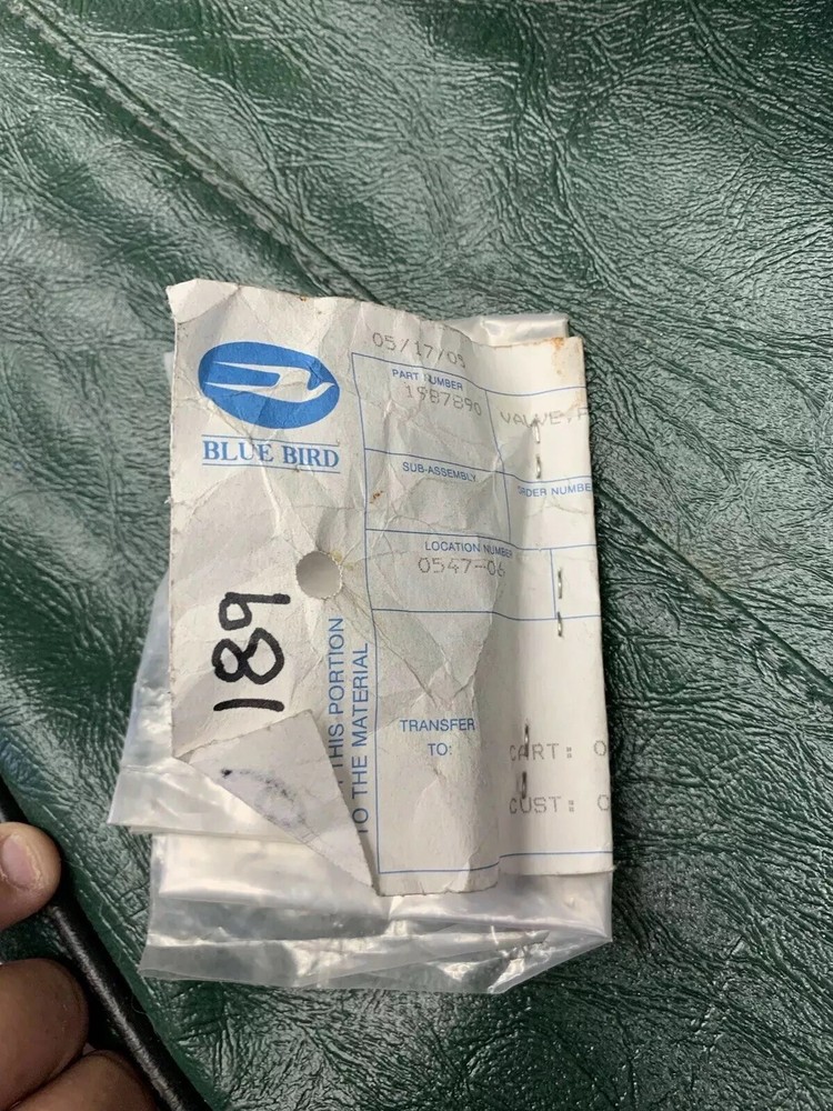 BLUE BIRD 1987890 VALVE