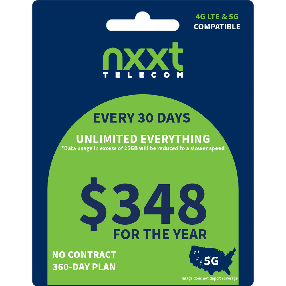 $29/Mo nxxt Prepaid Flex Plan | Unlimited Everything
