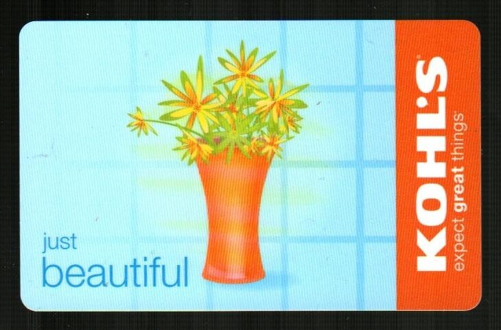 KOHL'S Just Beautiful, Flowers ( 2009 ) Gift Card ( $0 )