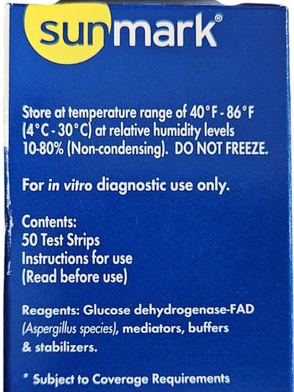SM Glucose Test Strips True Metrix 50ct ( 3 pack ) 150 strips total ~