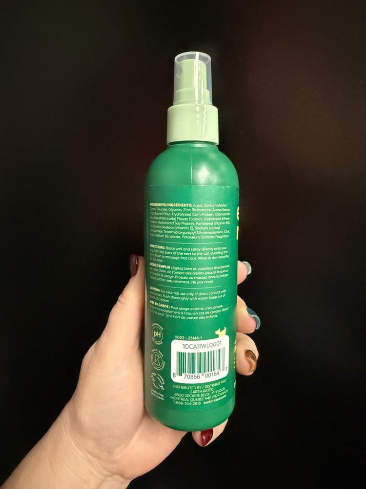 Earth Rated White Tea & Basil Dog Refresh Mist 8 fl oz
