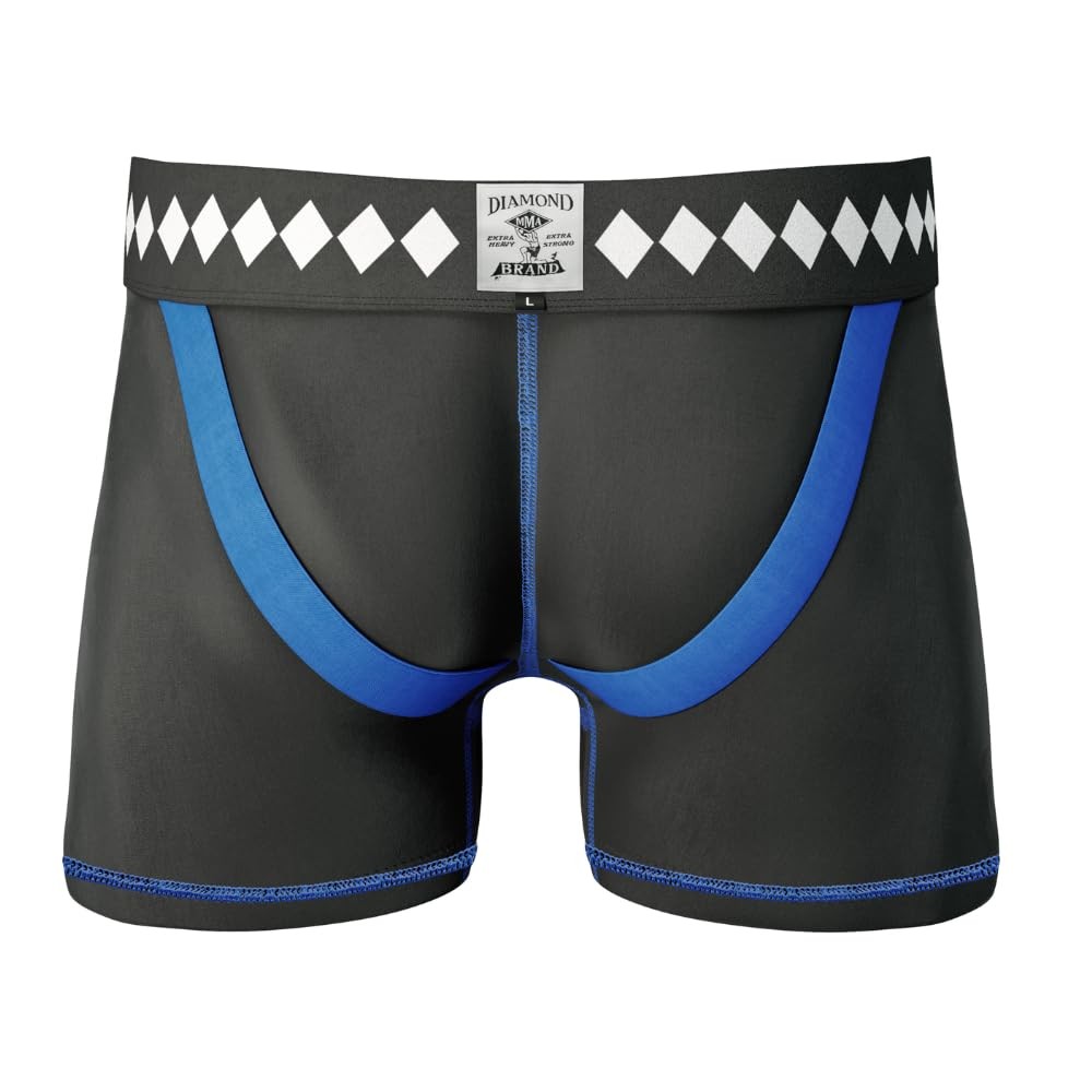 Diamond MMA Compression Shorts Jock Strap Athletic Cup Groin Protector System -