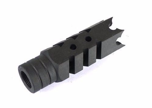 Steel 1/2x28 Thread .223 Competition Muzzle Brake + Washer