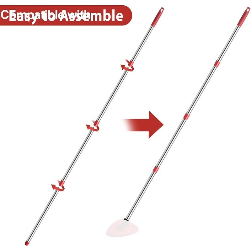 Ocedar Mop Compatible Microfiber Refills Triangle Mop Base Adjustable Handle New