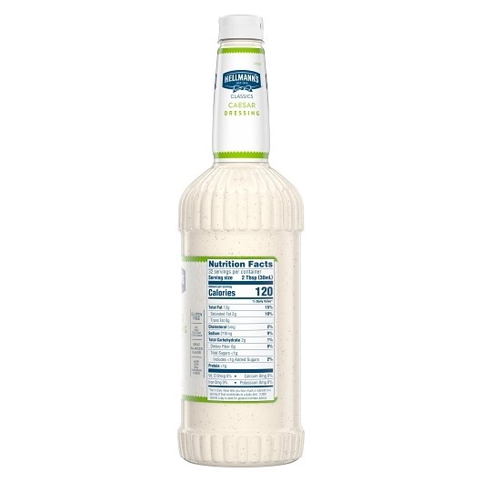 Hellmann s Classics Caesar Salad Bar Dressing Bottle, 32 Ounce, 6 Per Case