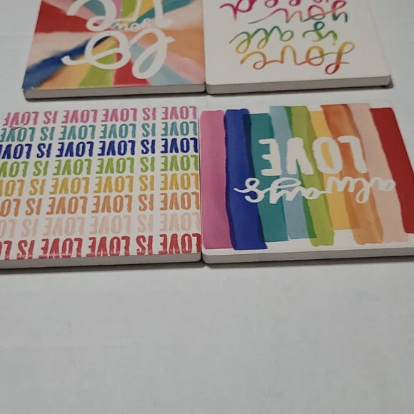 "LOVE" Theme Coasters