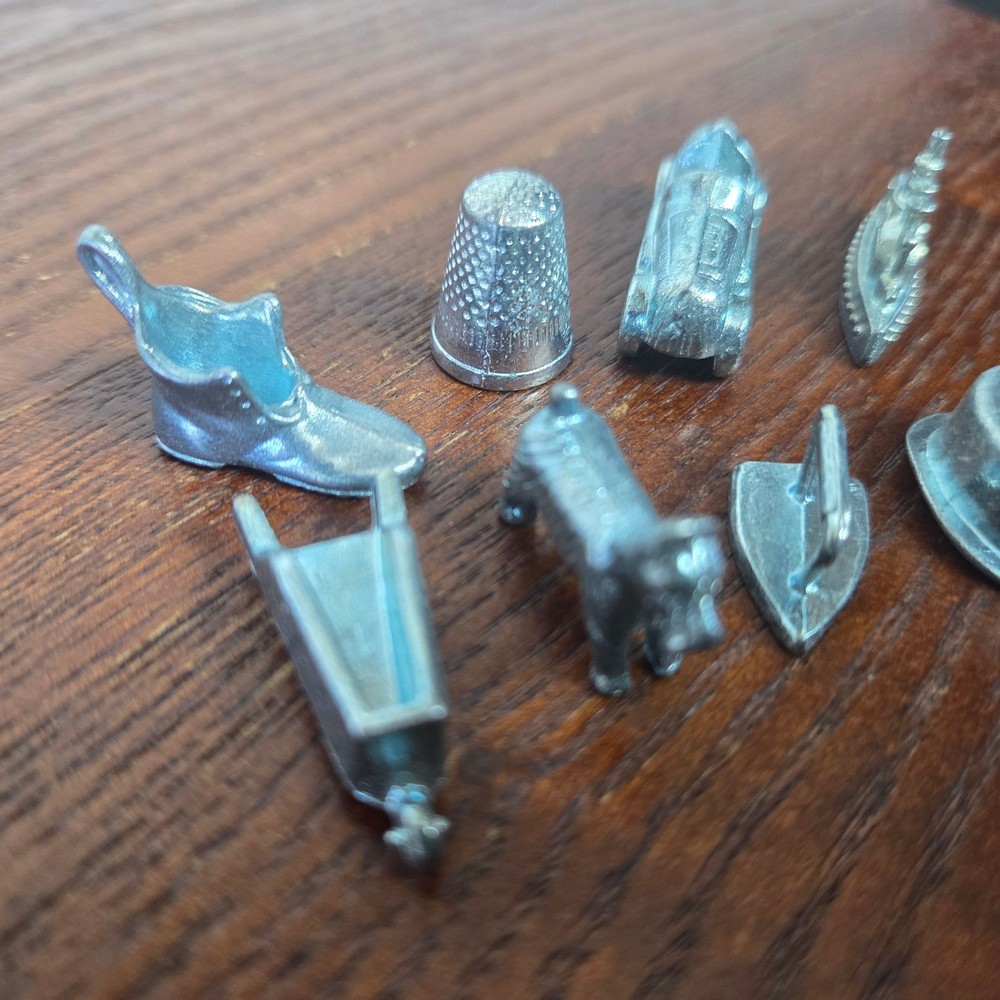 Vintage 8 monopoly replacement board game pieces