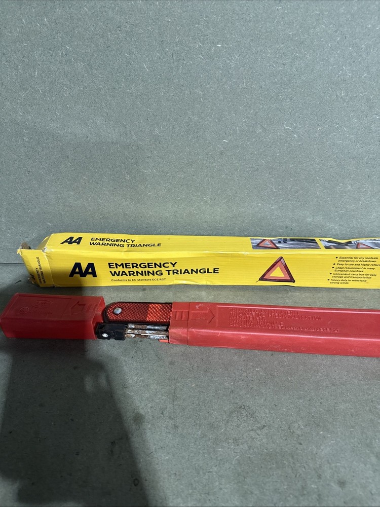 AA Emergency Warning Car Triangle Reflective Road Breakdown Safety Hazard EU UK