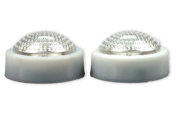 Touch Lights, Round Dome, Two Pack, Battery Powered, Adhesive Back
