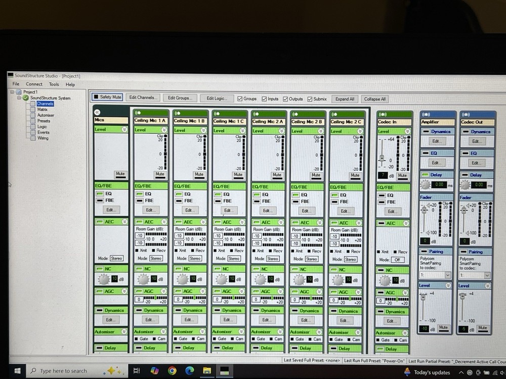 Polycom SoundStructure C12 DSP 12x12 Audio Processor + PSTN Module – Tested
