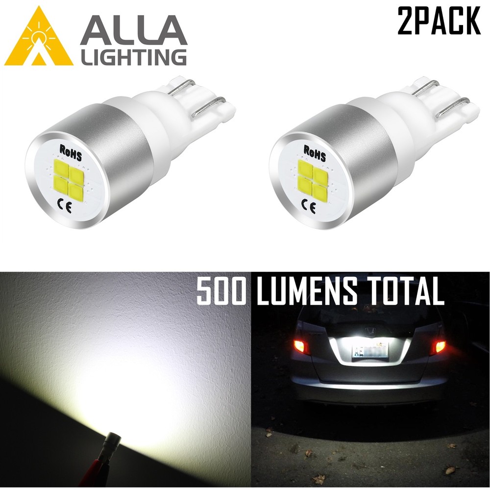 Alla Lighting 158 LED 6000K Dome,Map,Courtesy,Door Step Light Bulb Lamp White,2x