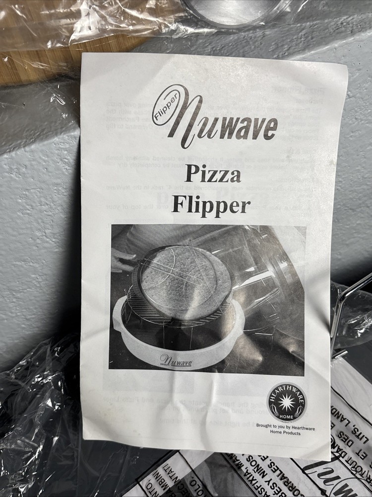NuWave Oven Pizza Kit COMPLETE -Cutting Board, Cutter, Liner, Flipper, Stand