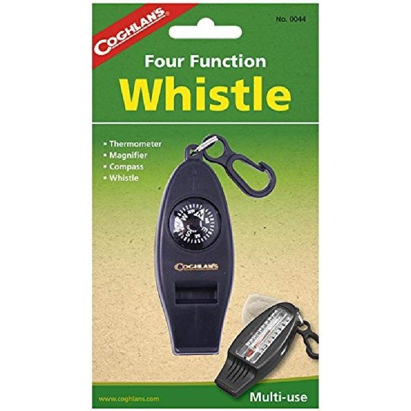 Coghlan's Four Function Whistle Thermometer, Magnifier, Compass red new US