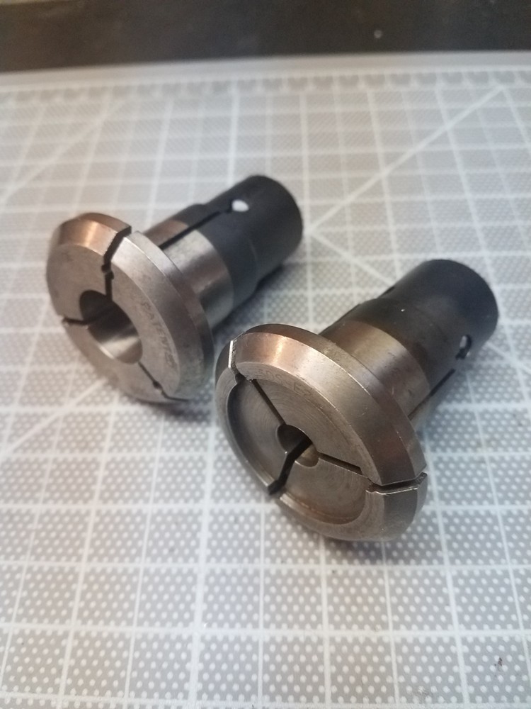 (1 pair) Hardinge 5DS 1" Dead Length Emerdency Collets