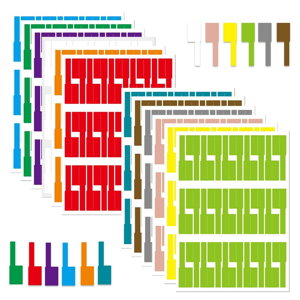 360Pcs Waterproof Cable Labels Tags Write On Stickers Identification Wire Labels