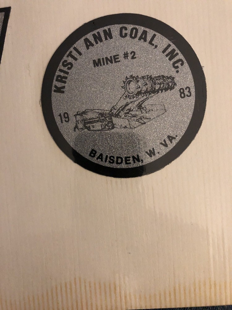 coal mining stickers nice older coal company