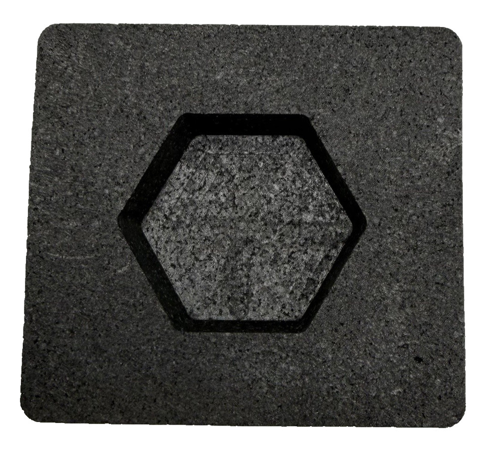 Graphite Ingot Mold For Casting 5 oz Gold Hex