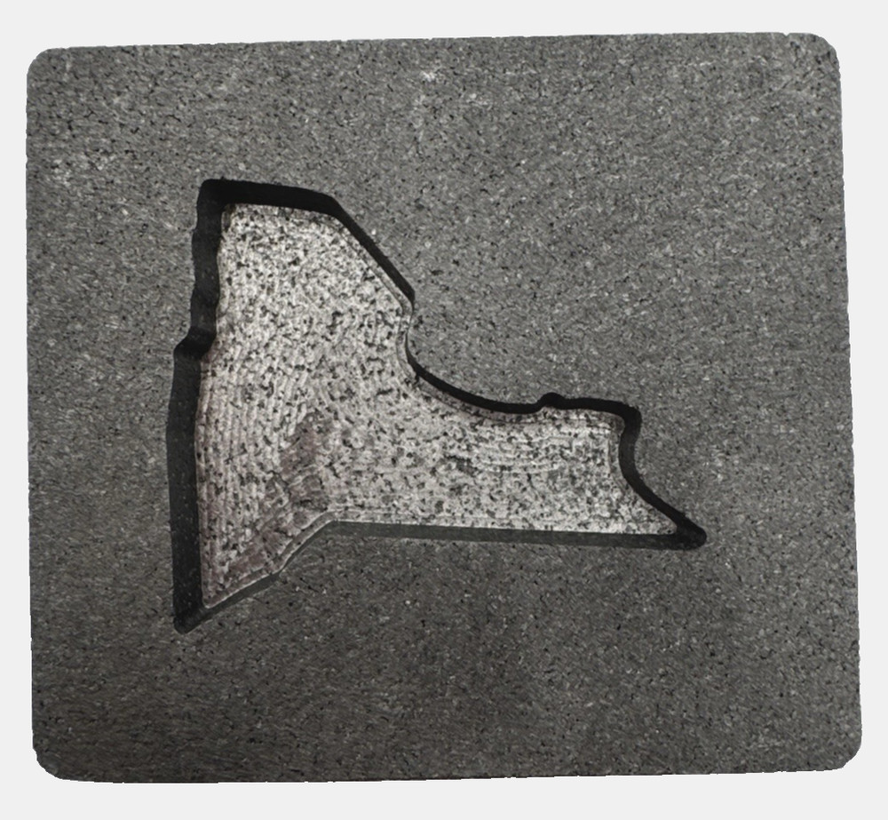 Graphite Ingot Mold For Casting 3 oz Gold Reverse New York