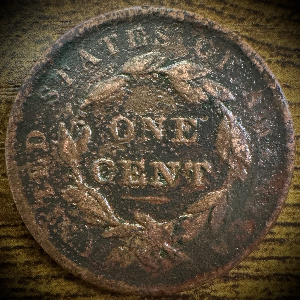 1838 Large Cent Coronet Head Matron Style