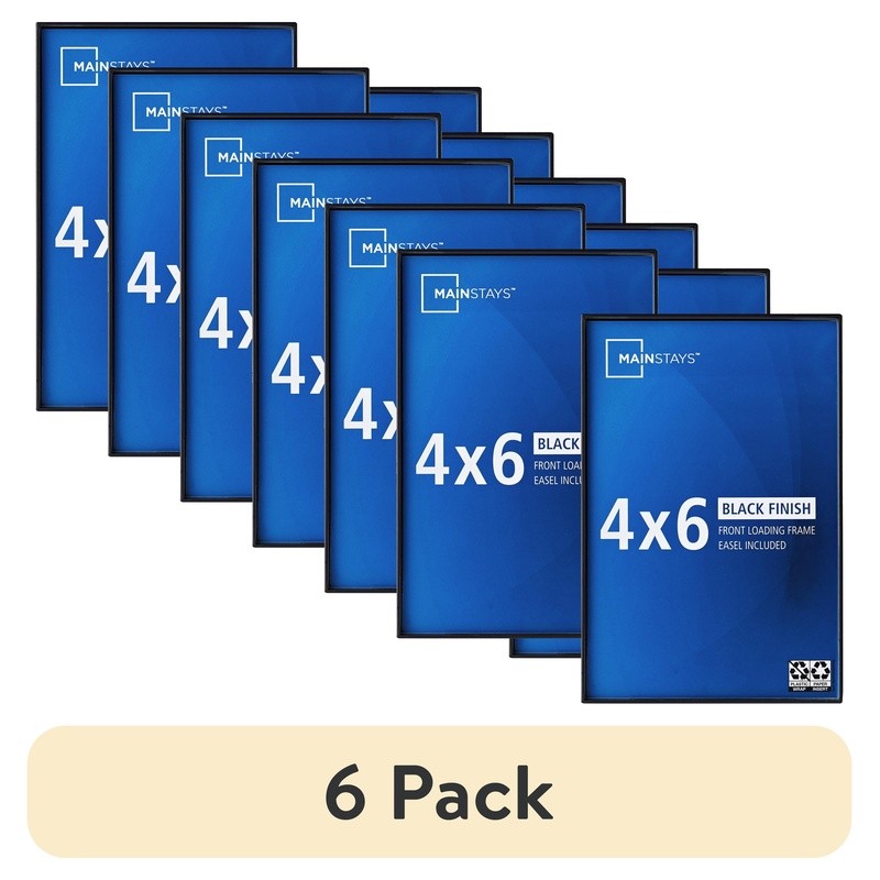2pk 4x6 Front Loading Picture Frames Wall Tabletop Display Minimalist 6 PACK
