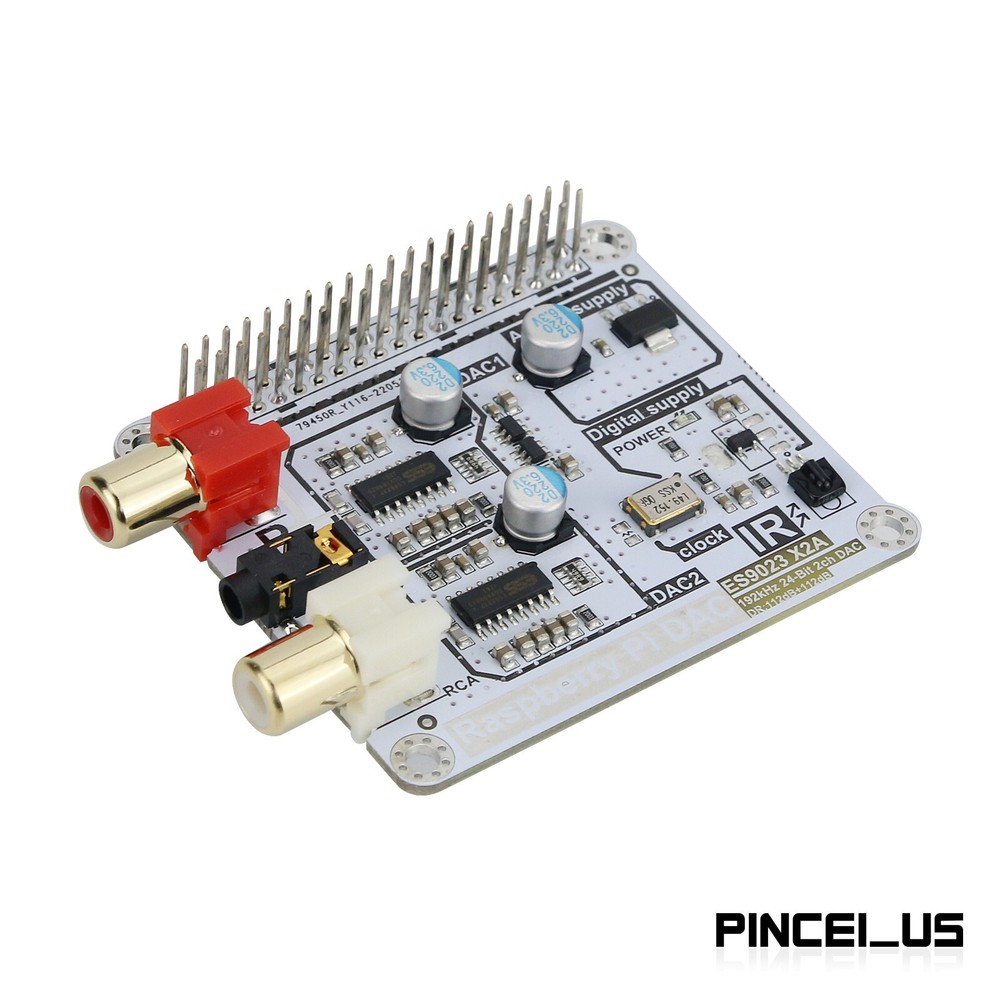 For Volumio Mode Raspberry Pi DAC Raspberry Pi 3B+ HIFI Dual Decoding DAC I2S