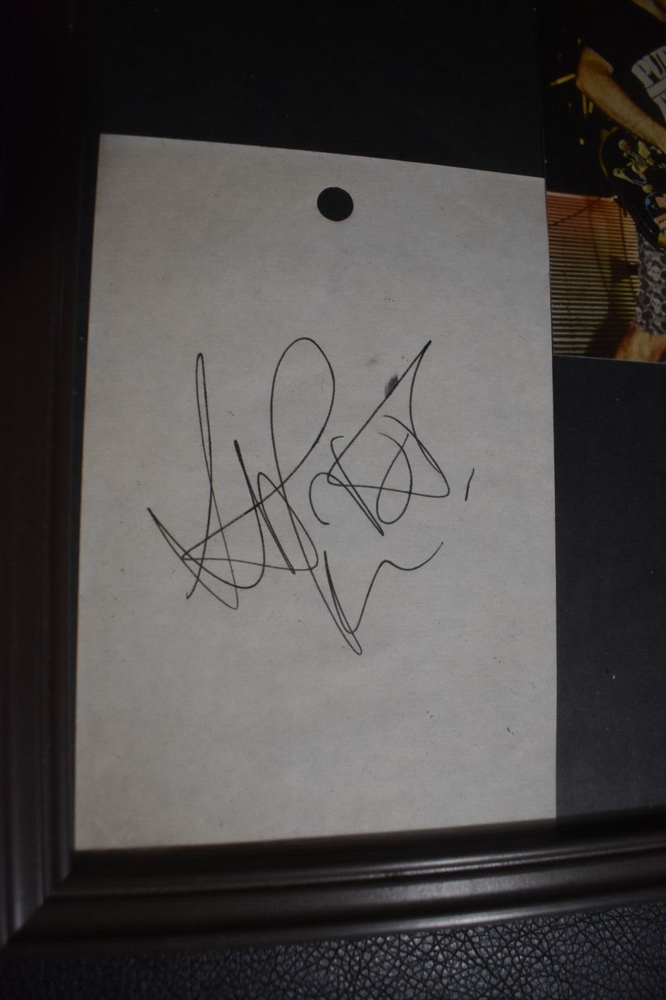 Scott "NOT" Ian unpublished photograph and autograph Anthrax