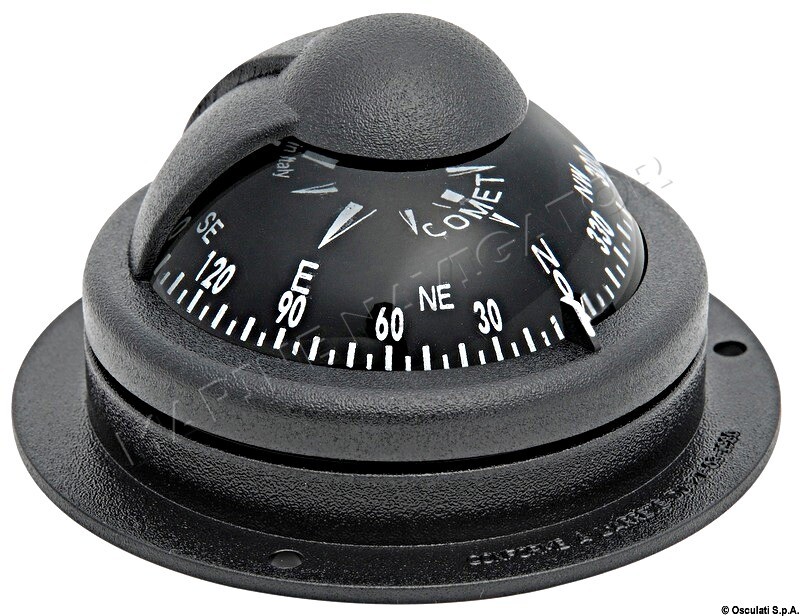 RIVIERA Comet Boat Marine Compass 2" Black Surface Mount