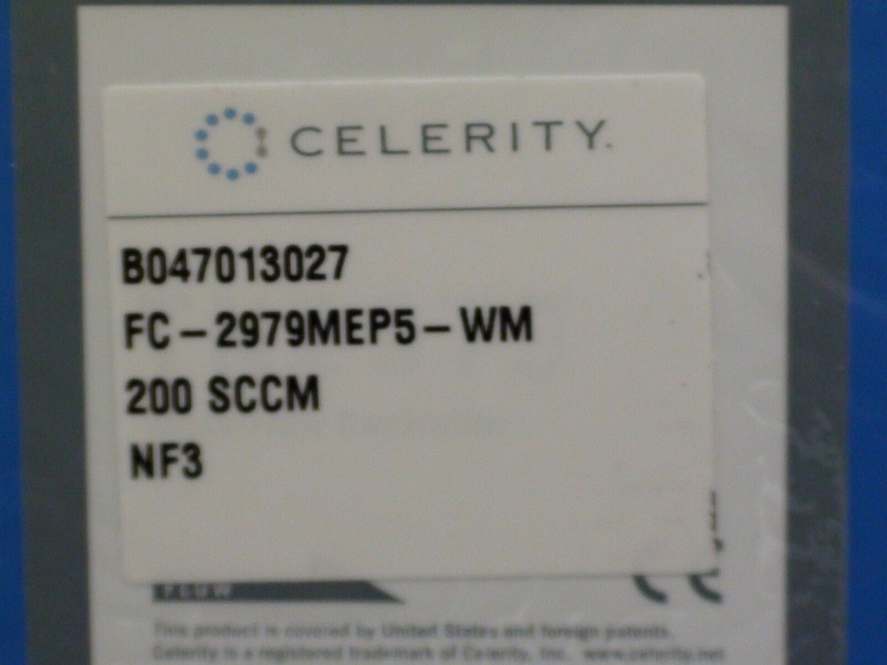 CELERITY INSTRUMENTSTYLAN FC-2979MEP MASS FLOW CONTROLLER MFC NF3 200 SCCM