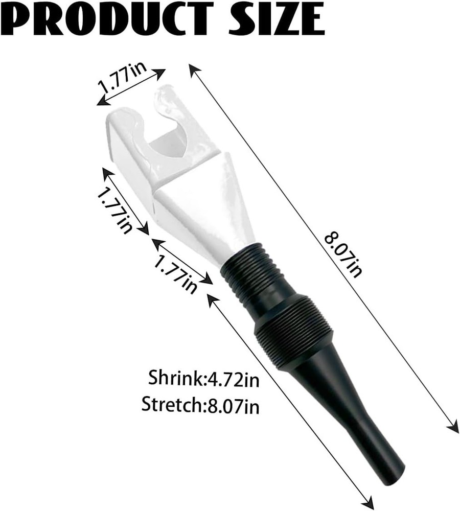 5-Pack Retractable Auto Fuel Funnels - Leak-Proof, Flexible & Durable Plastic...