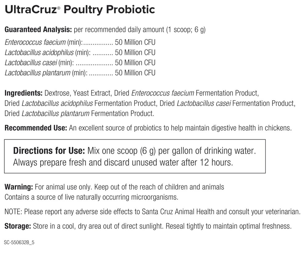 UltraCruz Poultry Probiotic, 10 lb