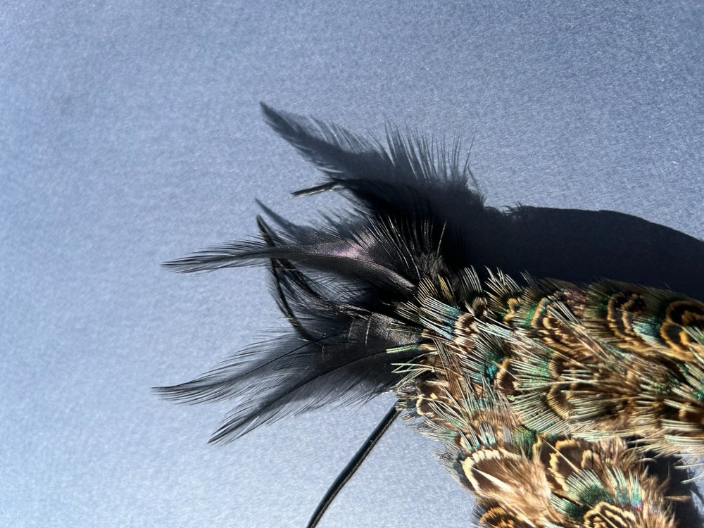 Feathered Masquerade Ball Half-Face Mask
