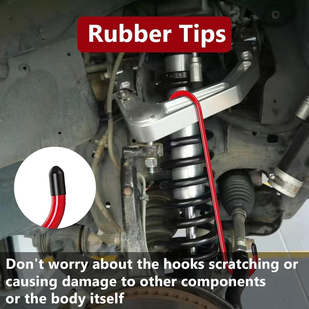 Brake Caliper Hanger Hooks with Rubber Tips