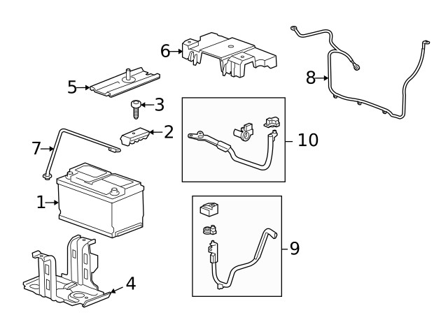 Genuine GM Battery Negative Cable 92241442