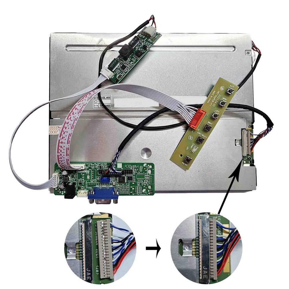 VGA LCD Controller Board For 10.4 inch NL10276BC20-18 1024X768 LCD Screen