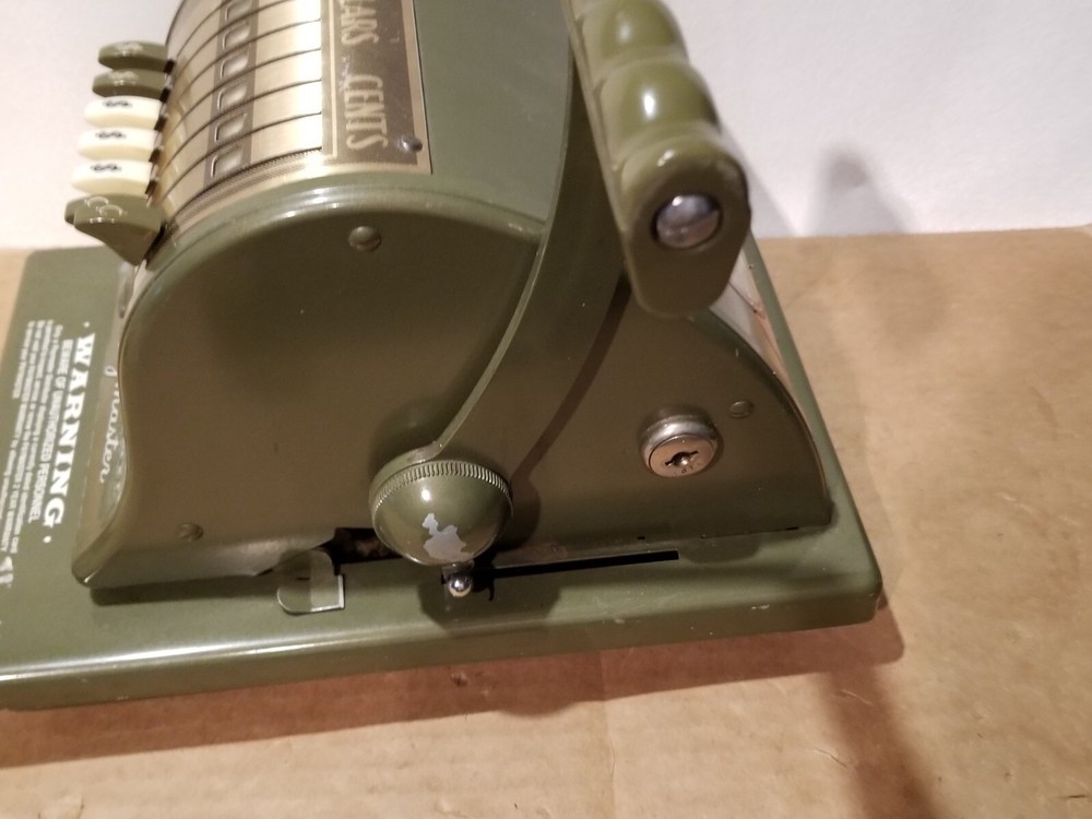 PayMaster S-1000 Series Check Writer Old School Pricer Chicago - Working