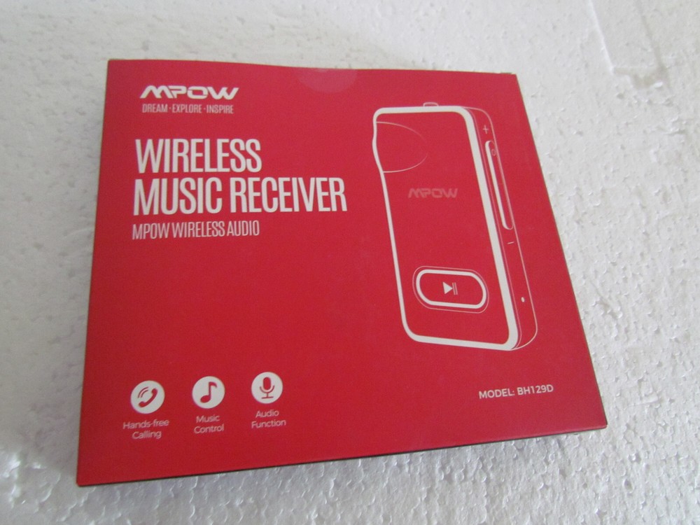 Mpow - Wireless Bluetooth Music Receiver Hands Free Calling - BH129D