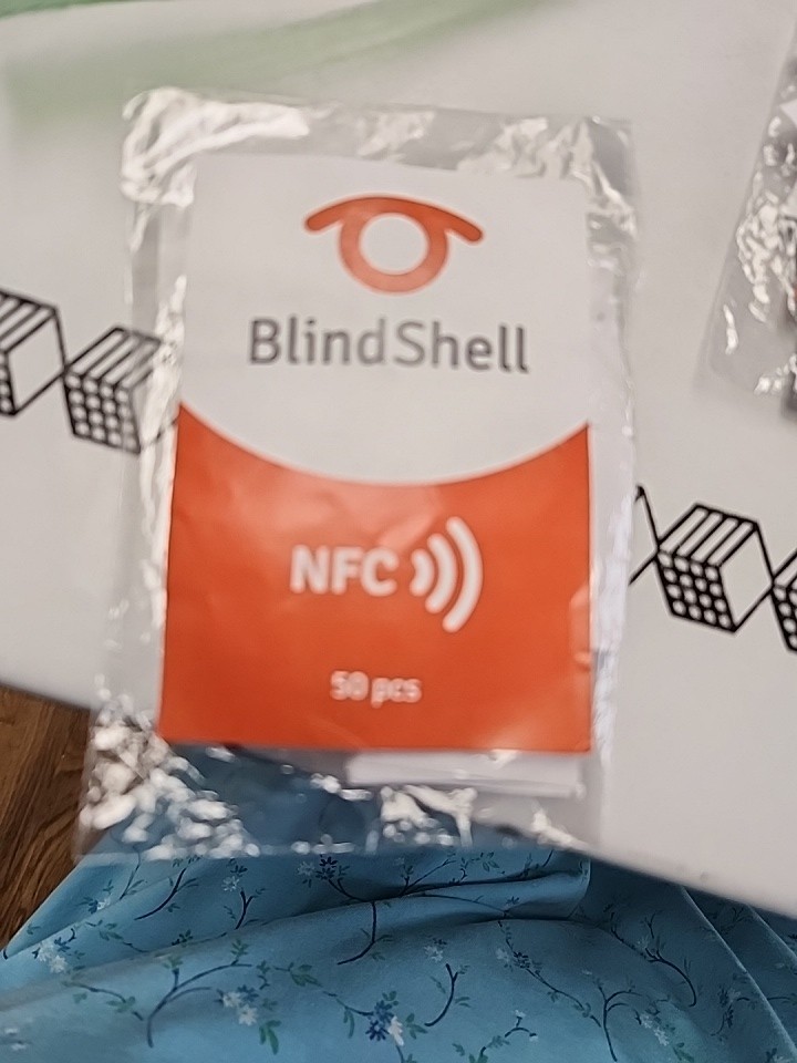 BlindShell NFC Blank Adhesive Tags for use w BlindShell phone only