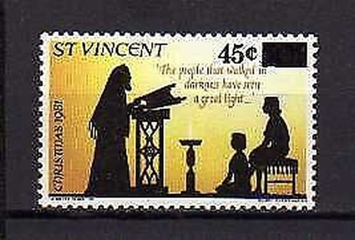 16176) St. Vincent 1983 Mnh** New** Christmas Overprinted
