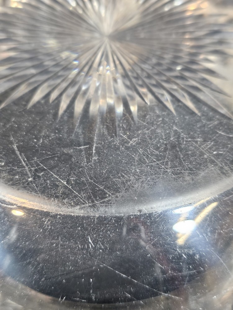An 19thC Silver Mounted Cut Glass Centrepiece Bowl Hallmarked