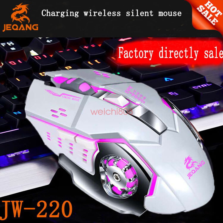 6D LED Rechargeable Wireless Backlit USB Optical Ergonomic Gaming Mouse Mice