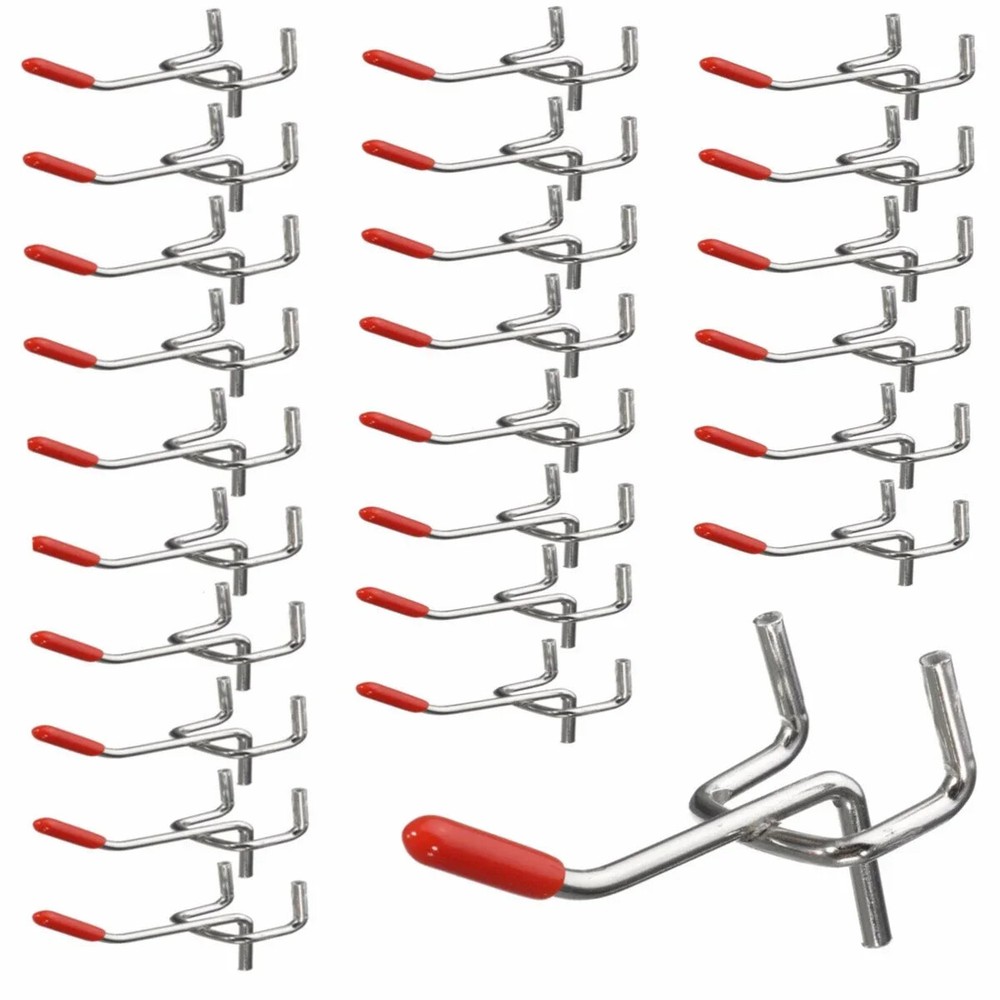 new 25/50pcs Peg Board Hooks Pegboard Bins Organizer Garage Kit