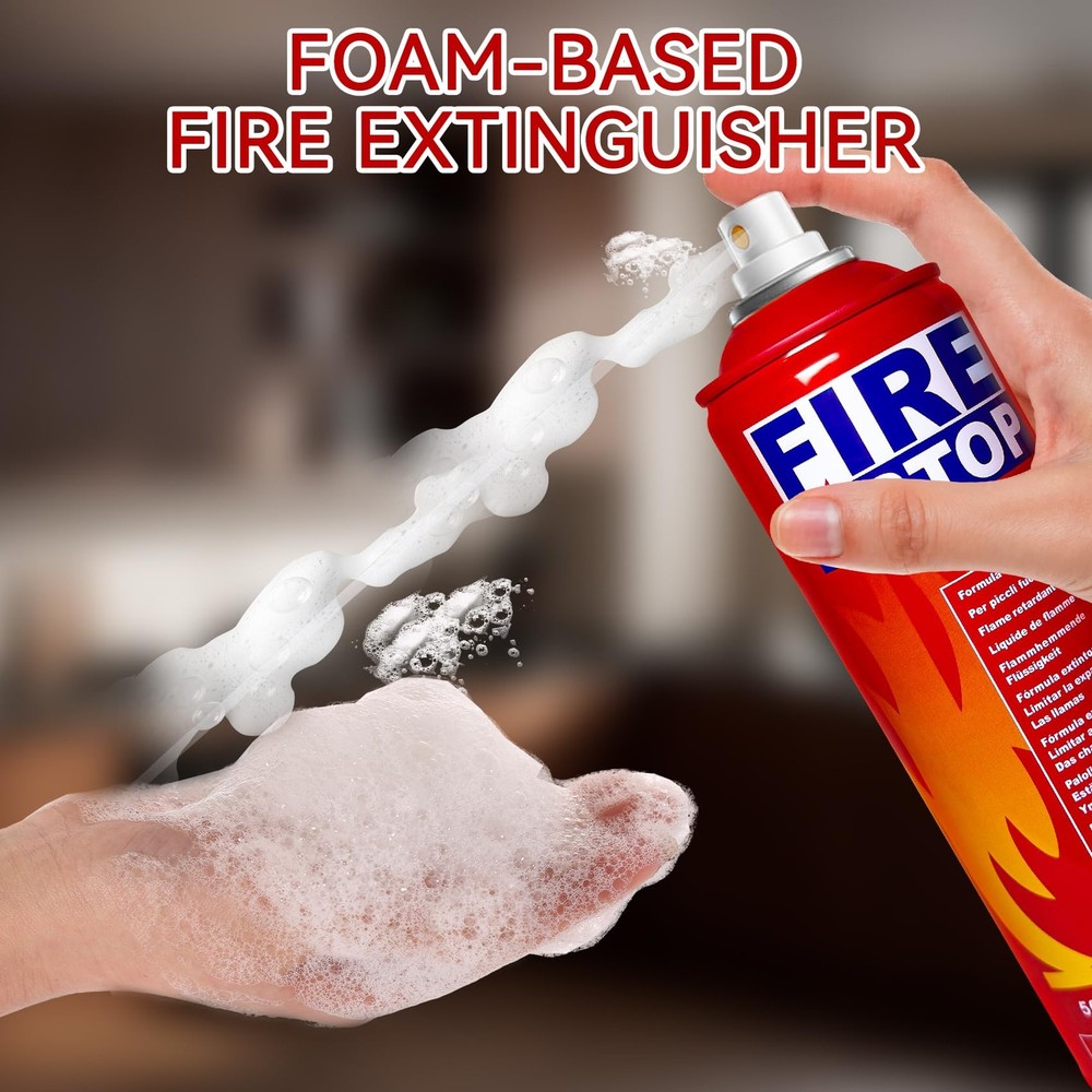 4-Pack Fire Extinguisher with Mount