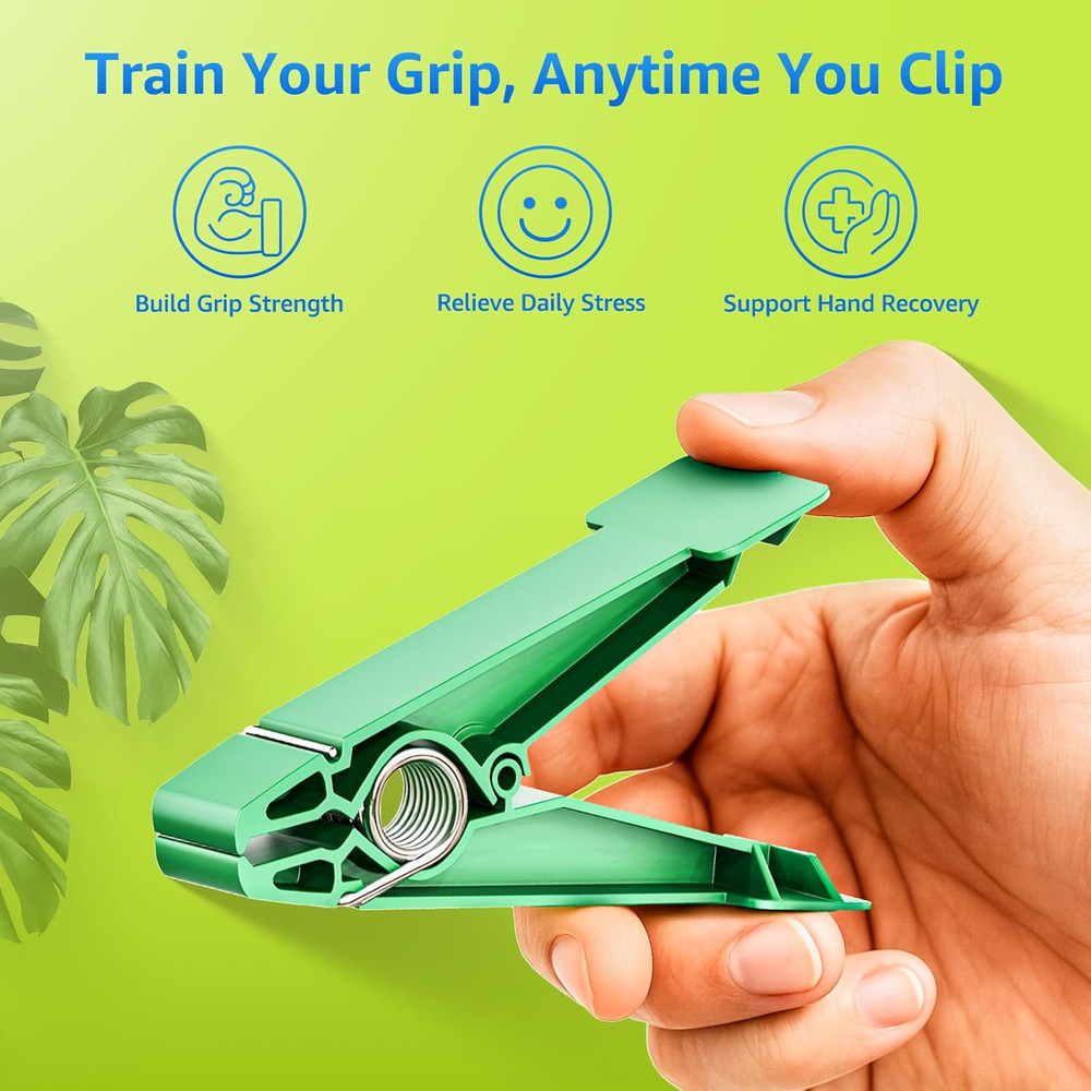 Finger Exerciser Set – 5 Resistance Clips for Hand Therapy, Grip Strength & Dext