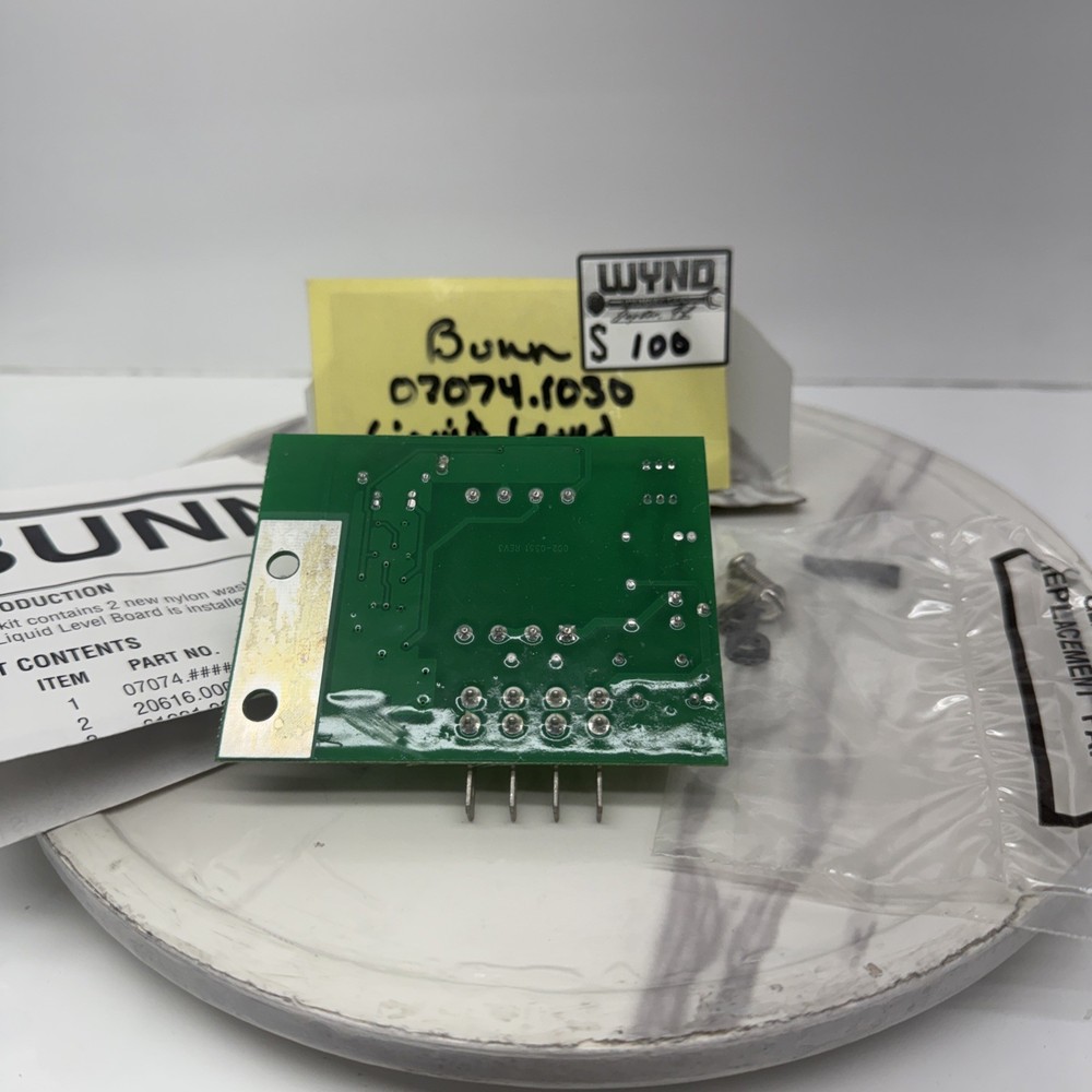 (NEW) Bunn Liquid Level Control Board Part# 07074.1030