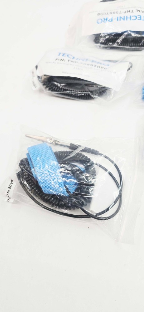8 PACK - Techni-Pro 758ST096 Wrist Strap, Adjustable, 12 ft. Cord, Black